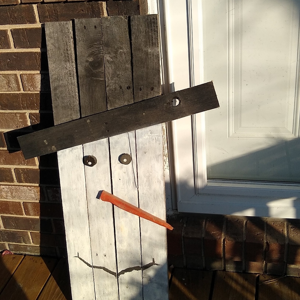 Handmade eco friendly Snowman Decorations
